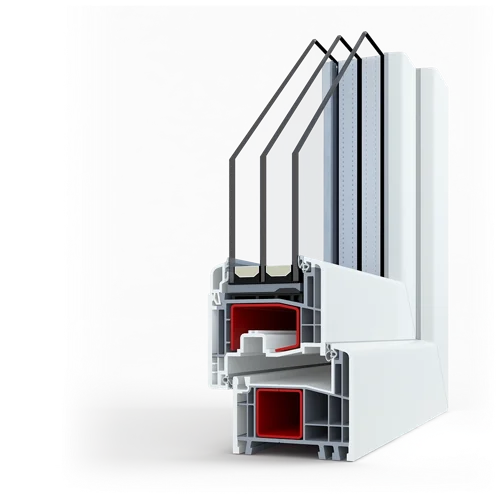 Профіль Gealan S8000 у розрізі